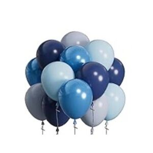 Blue and Silver Balloon 63 pcs Set for Parties